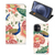 Hoesje maken voor iPhone 12 Mini Pink Peacock met pauwen en bloemen, ideaal voor filmpjes en pasjes. đ¸