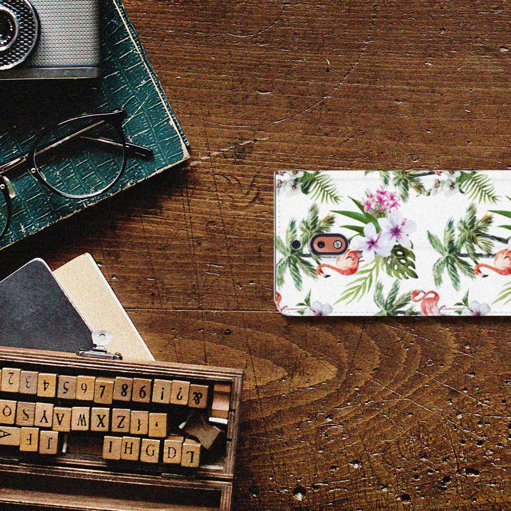 Nokia 2.1 2018 Hoesje maken Flamingo Palms