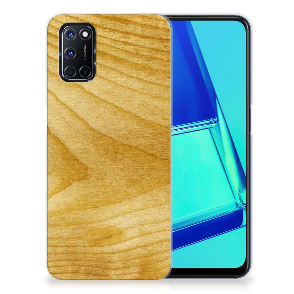 OPPO A52 | A72 Bumper Hoesje Licht Hout
