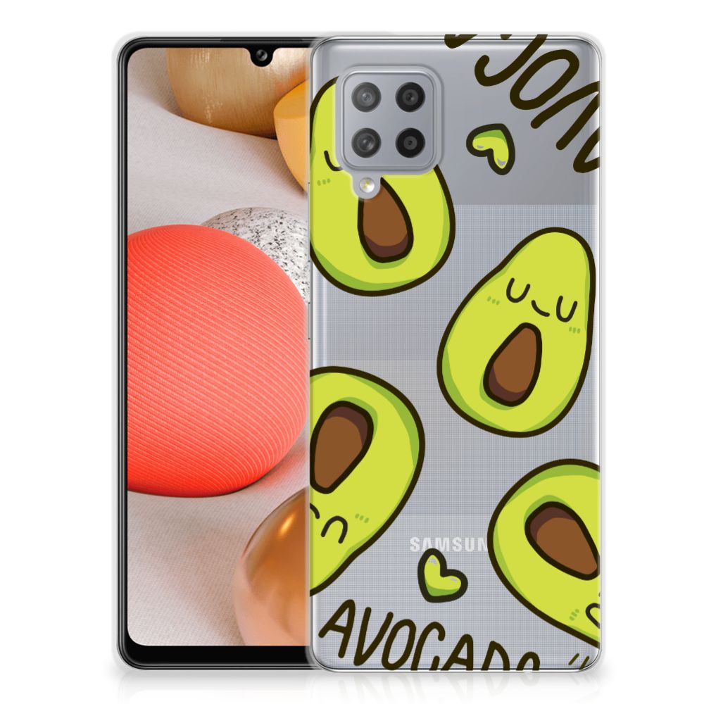 Samsung Galaxy A42 Telefoonhoesje met Naam Avocado Singing