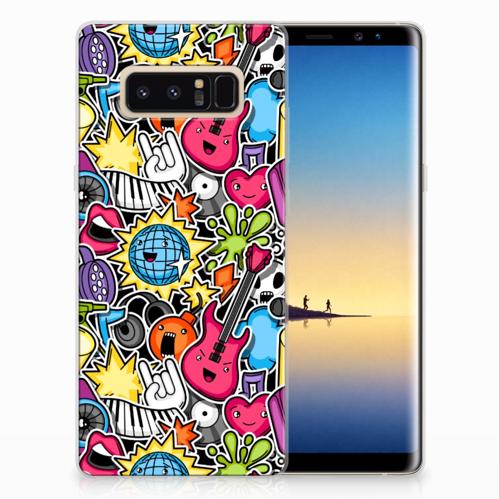 Samsung Galaxy Note 8 Silicone Back Cover Punk Rock