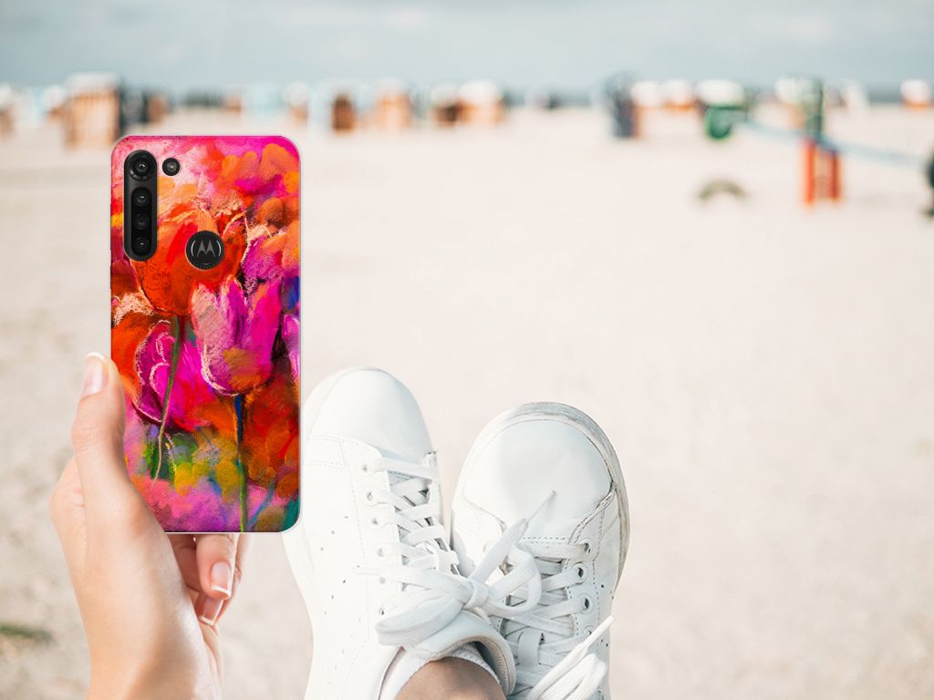 Hoesje maken Motorola Moto G8 Power Tulips B2C Telecom