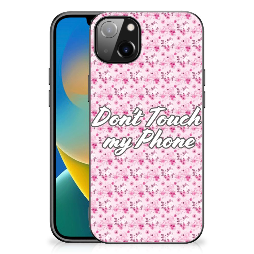iPhone 14 Plus Telefoon Hoesje Flowers Pink DTMP