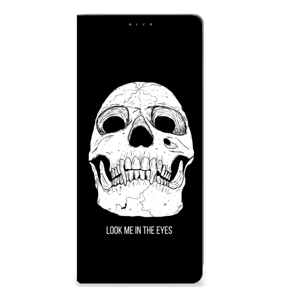 Mobiel BookCase Samsung Galaxy A22 5G Skull Eyes - B2C Telecom