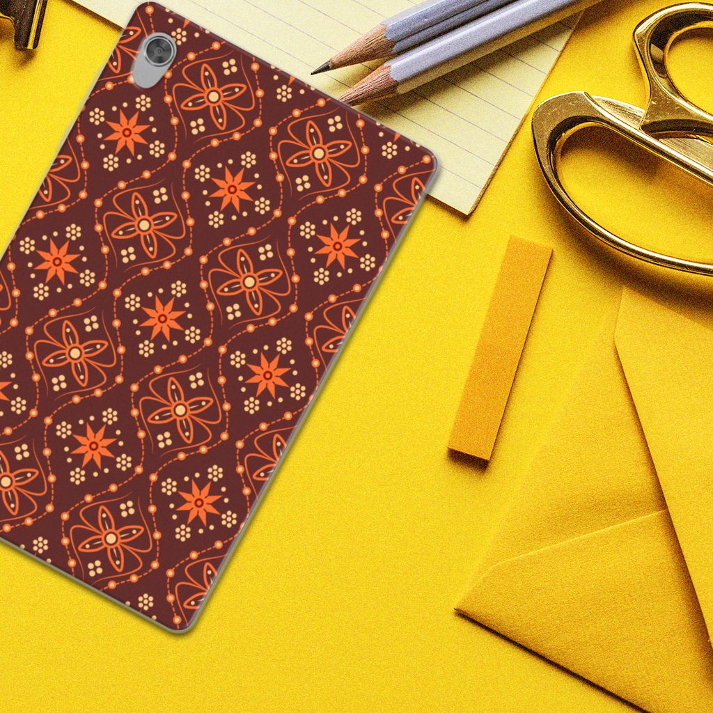 Lenovo Tab M10 HD (2de generatie) Hippe Hoes Batik Brown - B2C Telecom