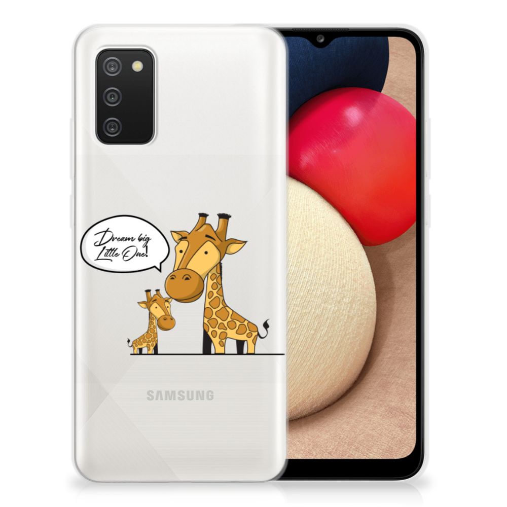 Samsung Galaxy A02s Telefoonhoesje met Naam Giraffe
