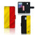 Nokia 1 Plus Bookstyle Case Belgische Vlag
