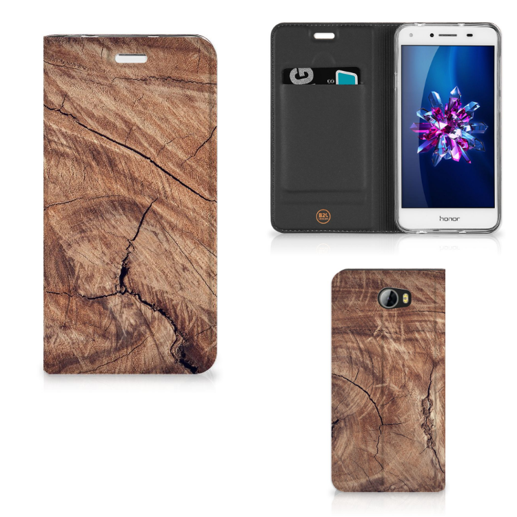 Huawei Y5 2 | Y6 Compact Book Wallet Case Tree Trunk
