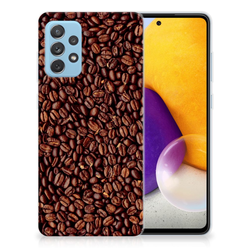 Samsung Galaxy A72 Siliconen Case Koffiebonen