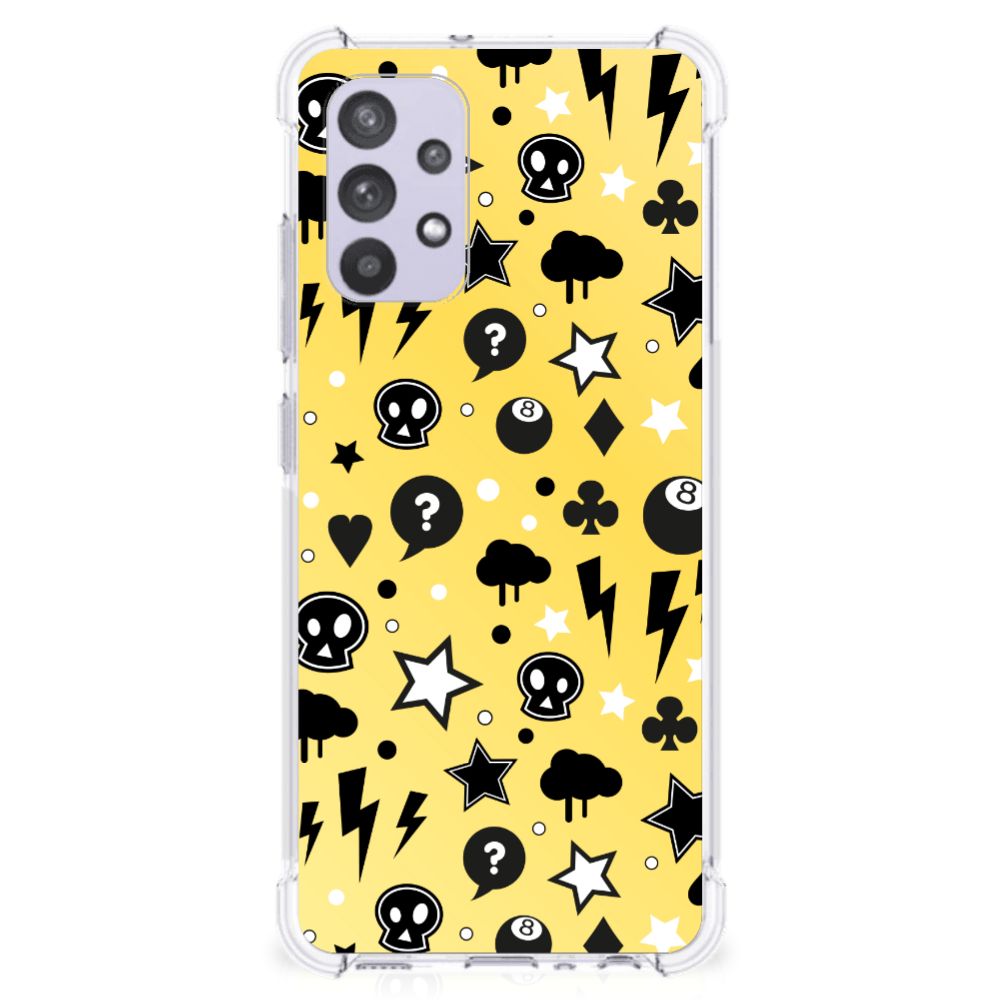 Extreme Case Samsung Galaxy A32 4G | A32 5G Enterprise Editie Punk Geel B2C Telecom