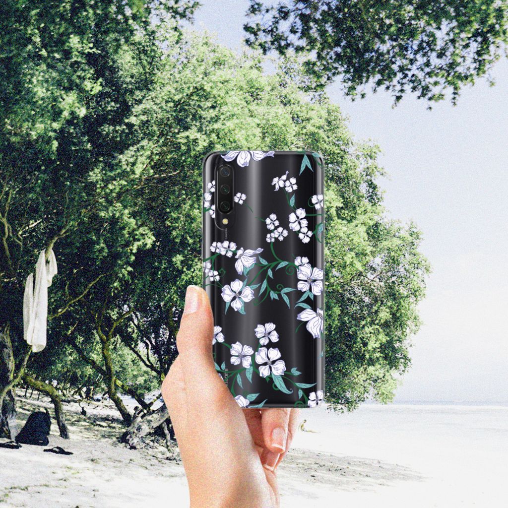 Xiaomi Mi 9 Lite Uniek TPU Case Blossom White B2C Telecom