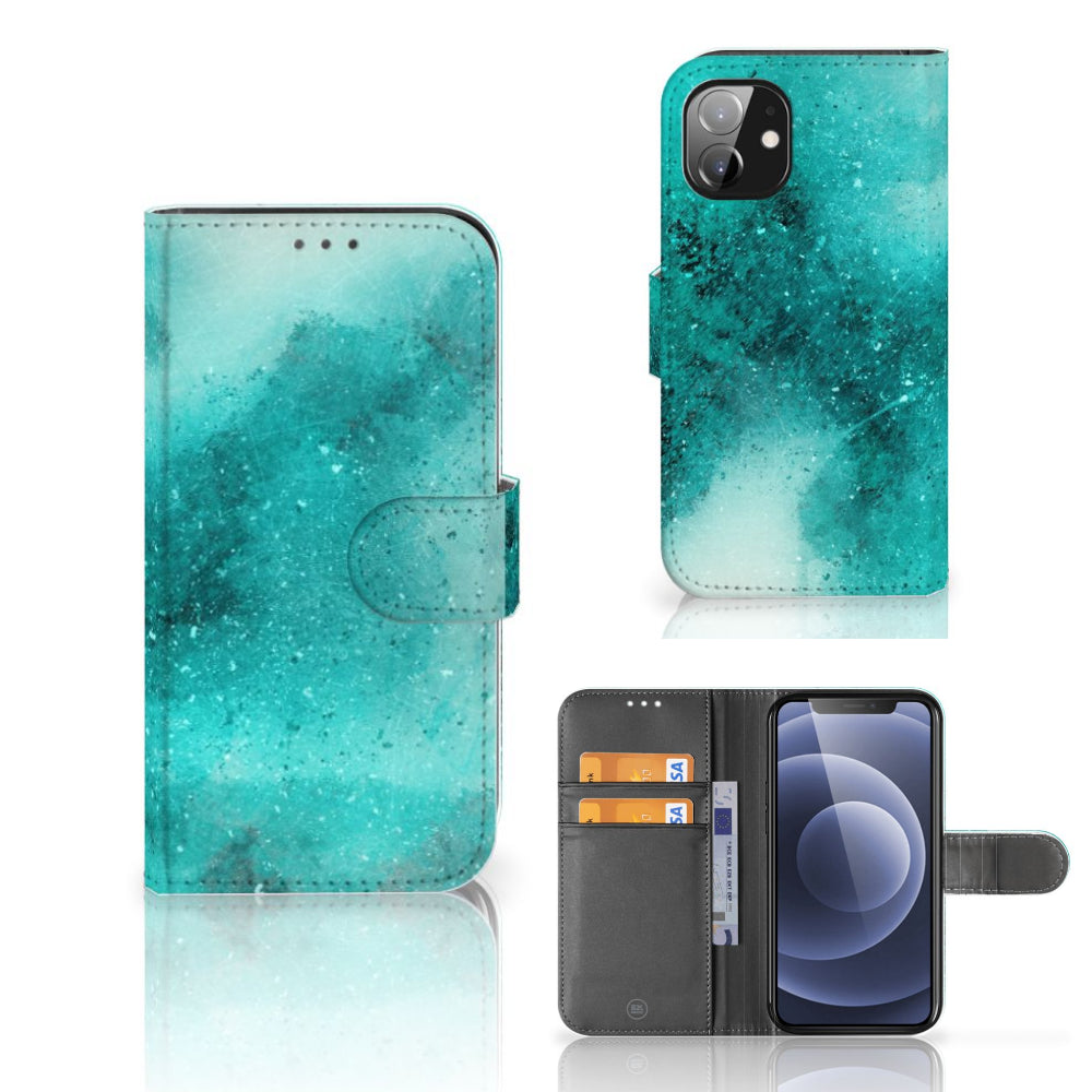 Hoesje Apple iPhone 12 Mini Painting Blue