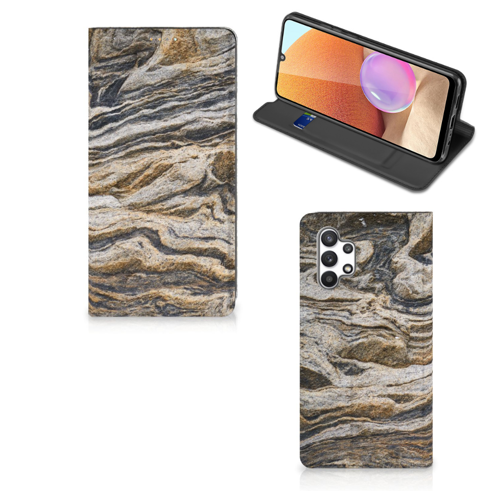 Samsung Galaxy A32 4G | A32 5G Enterprise Editie Standcase Steen - B2C Telecom