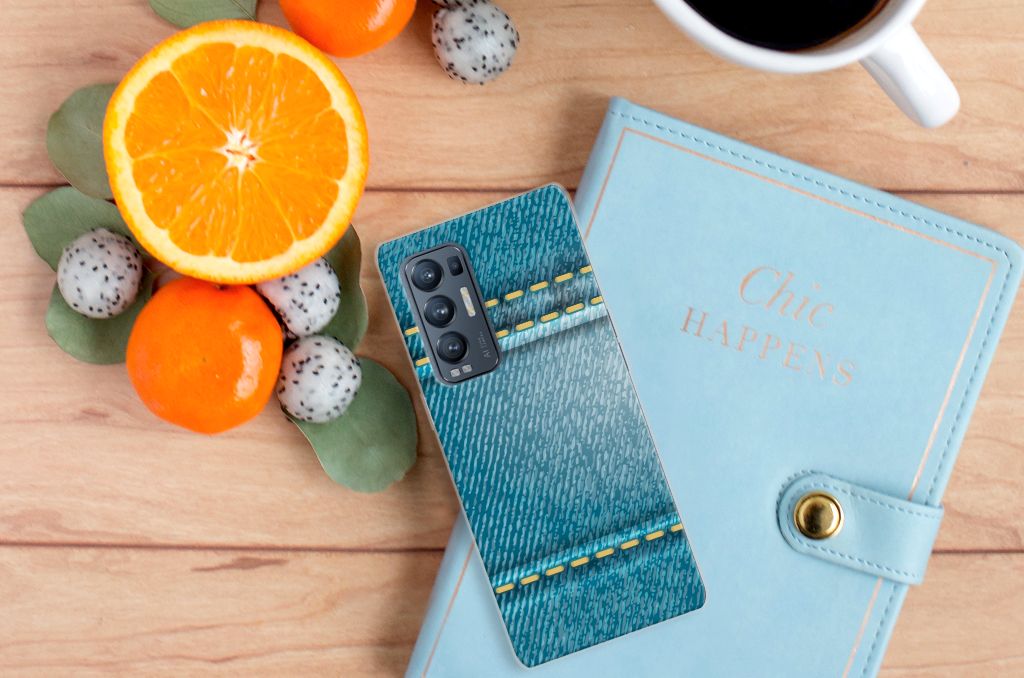 OPPO Find X3 Neo Silicone Back Cover Jeans B2C Telecom