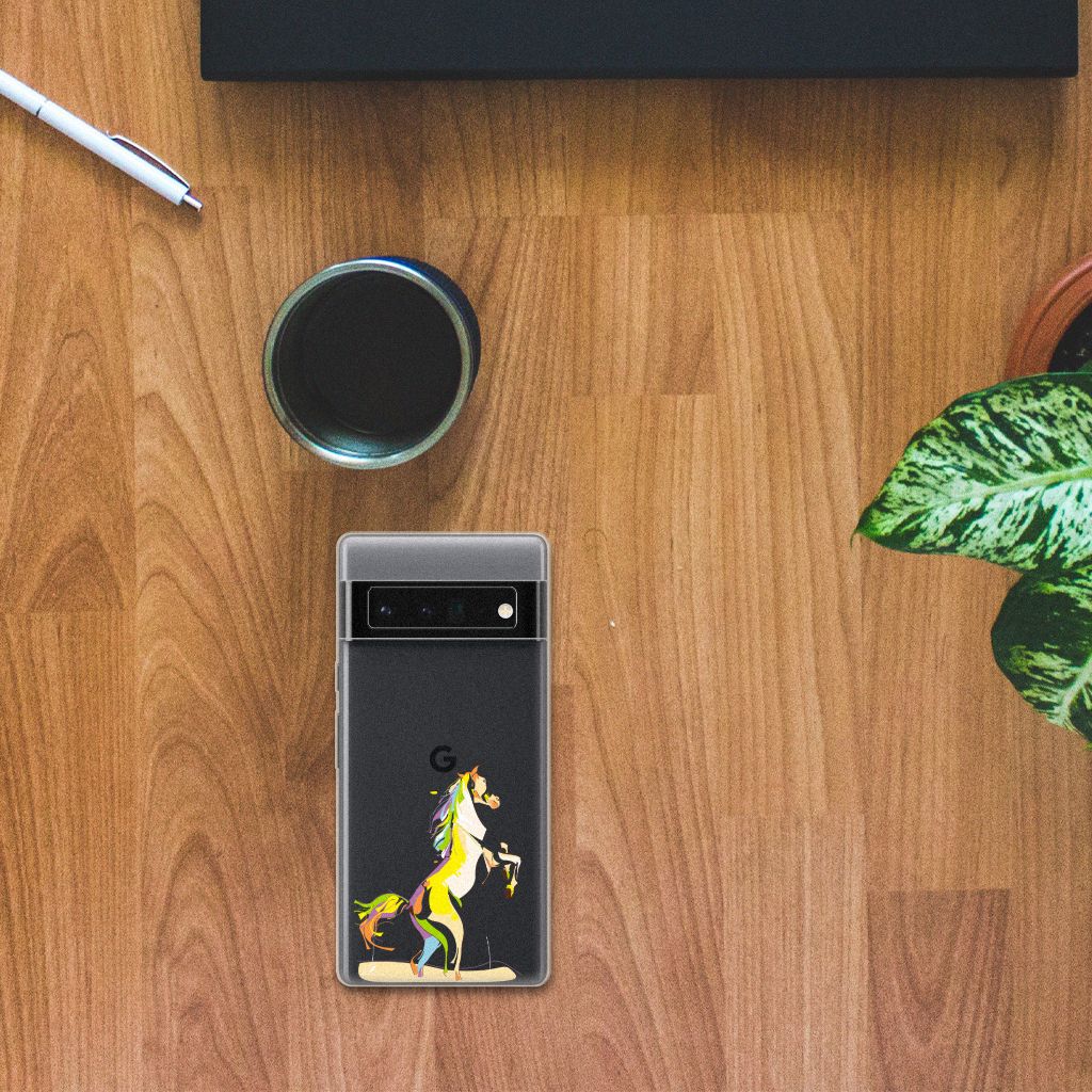 Google Pixel 6 Pro Telefoonhoesje met Naam Horse Color B2C Telecom
