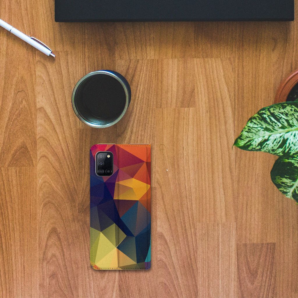 Samsung Galaxy A31 Stand Case Polygon Color