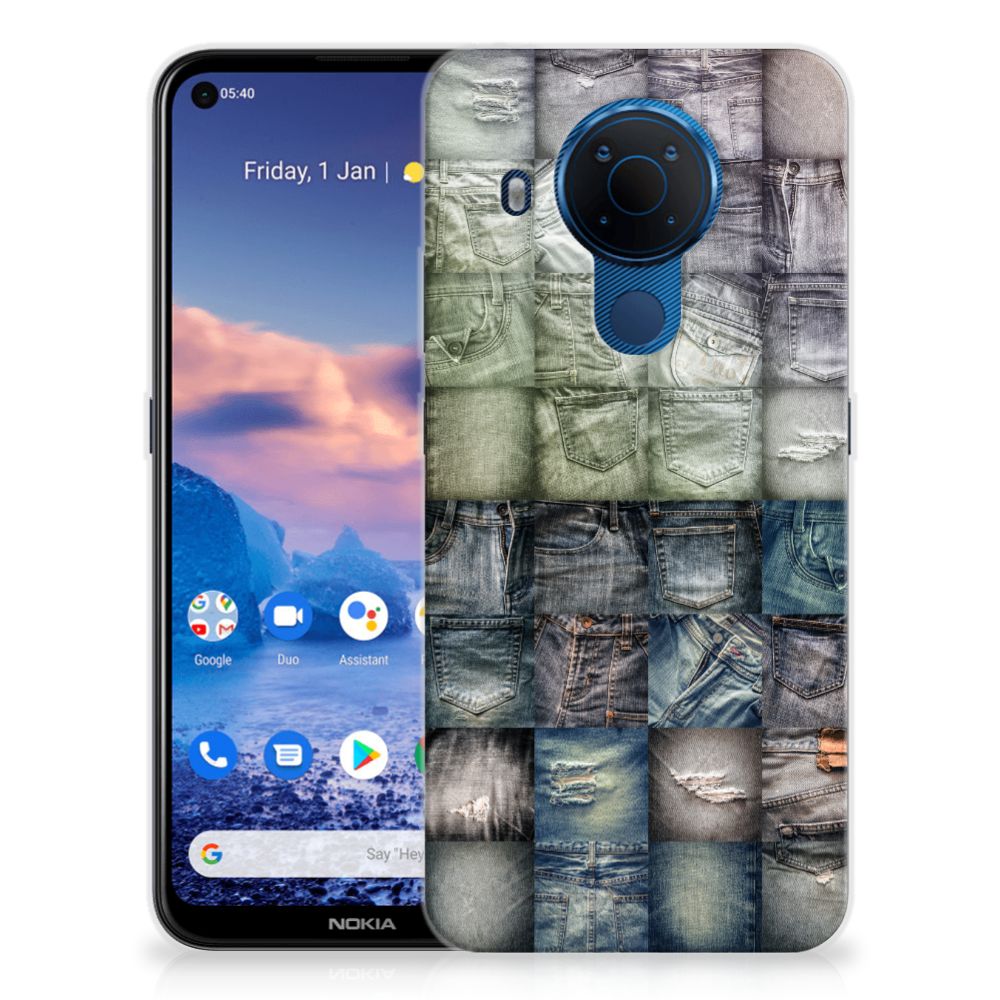 Silicone Back Cover Nokia 5.4 Spijkerbroeken