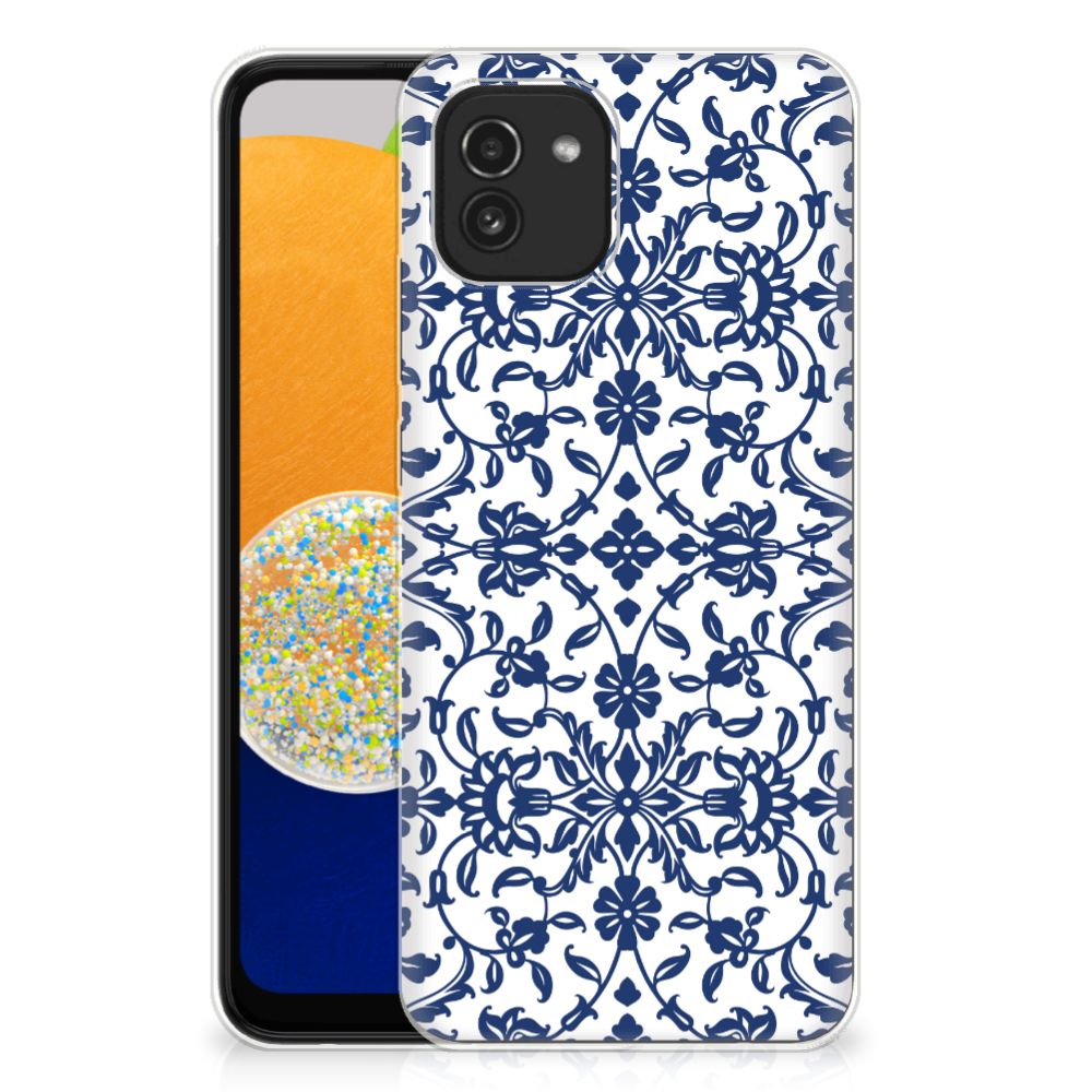 Samsung Galaxy A03 TPU Case Flower Blue B2C Telecom