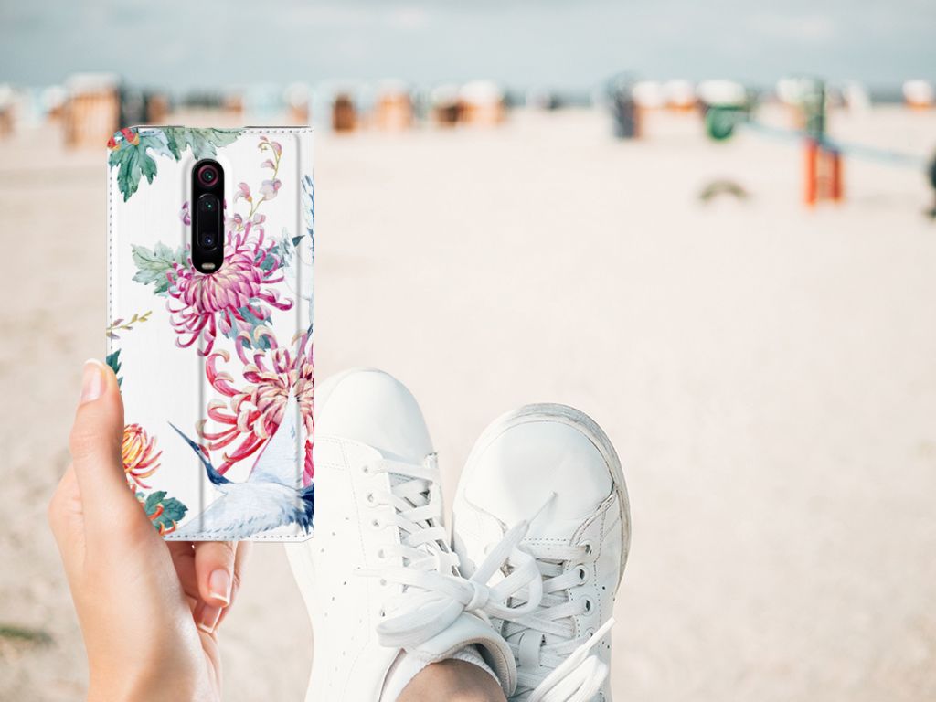 Xiaomi Mi 9T Pro Hoesje maken Bird Flowers - B2C Telecom
