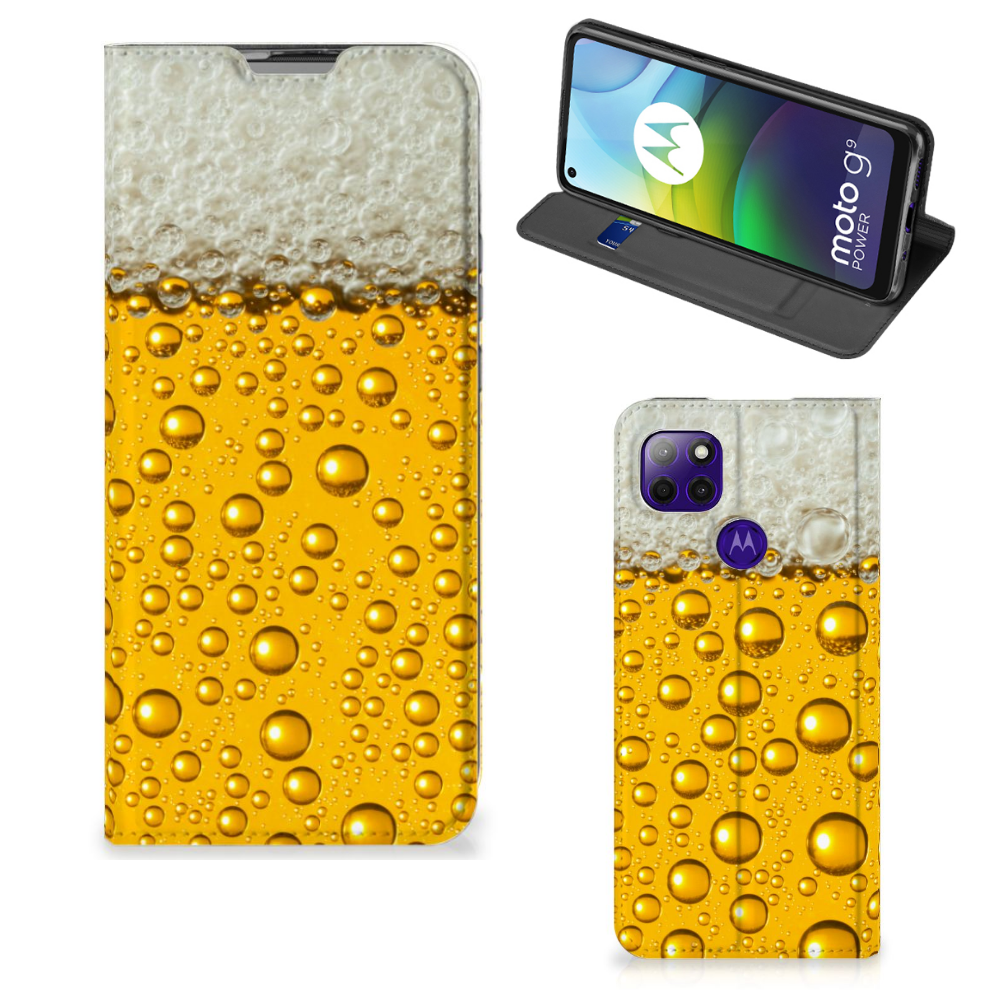 Motorola Moto G9 Power Flip Style Cover Bier - B2C Telecom