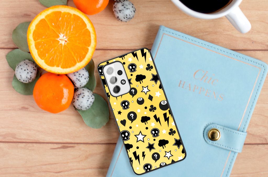 Telefoonhoesje Samsung Galaxy A73 Punk Geel B2C Telecom