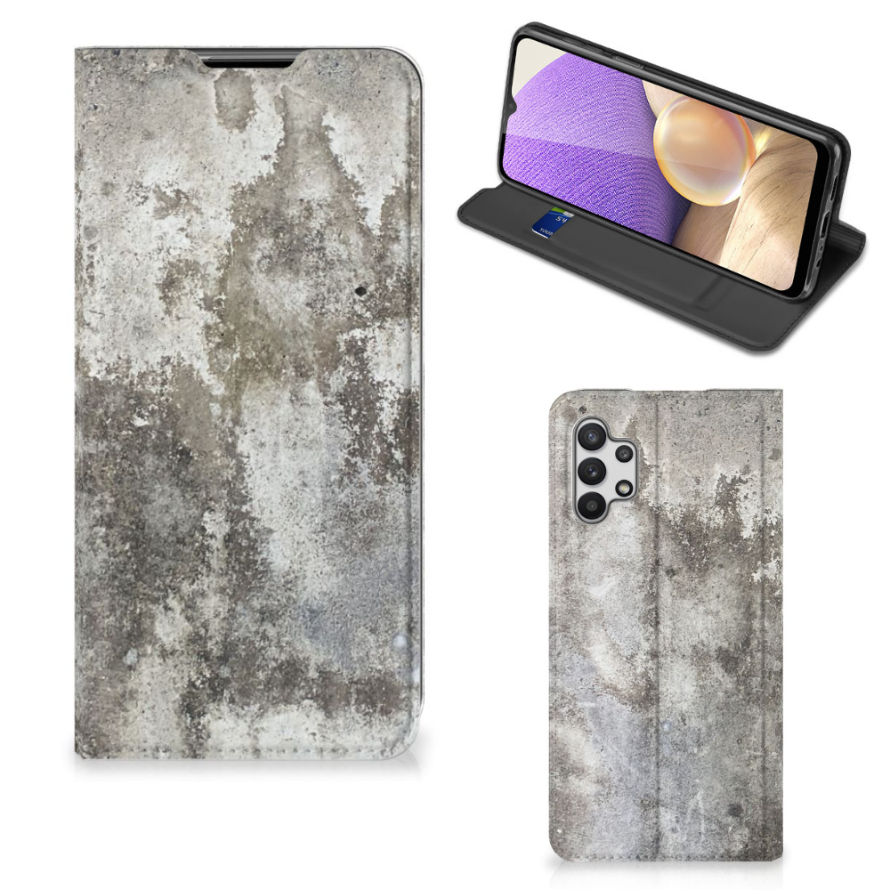 Samsung Galaxy A32 5G Standcase Beton Print - B2C Telecom