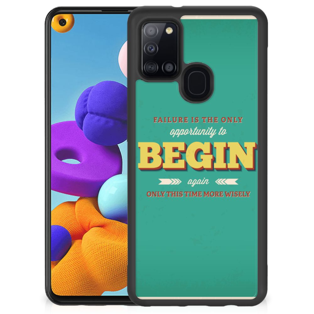 Samsung Galaxy A21s Hoesje met Quotes Quote Begin