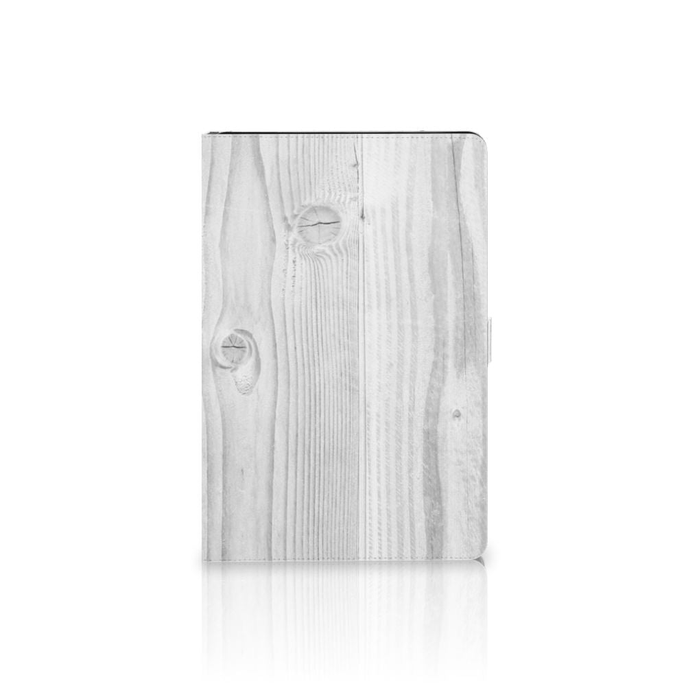 Samsung Galaxy Tab S7 FE | S7+ | S8+ Tablet Book Cover White Wood