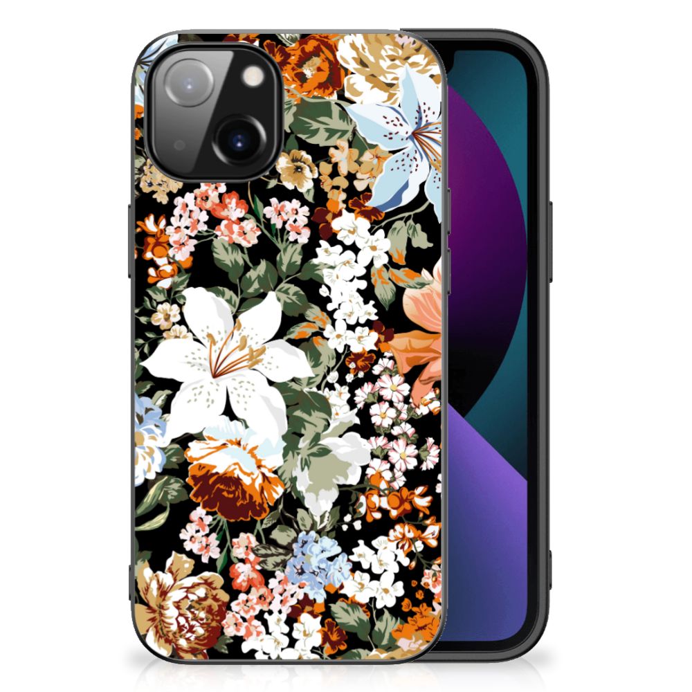 Bloemen Hoesje voor Apple iPhone 13 Dark Flowers B2C Telecom