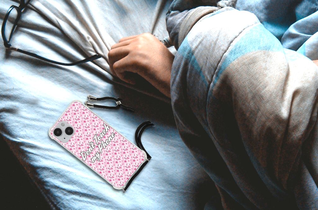 iPhone 14 Plus Anti Shock Case Flowers Pink DTMP B2C Telecom