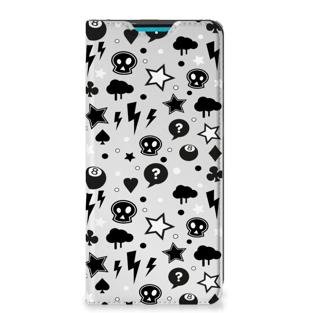 Mobiel BookCase Samsung Galaxy A73 Silver Punk - B2C Telecom