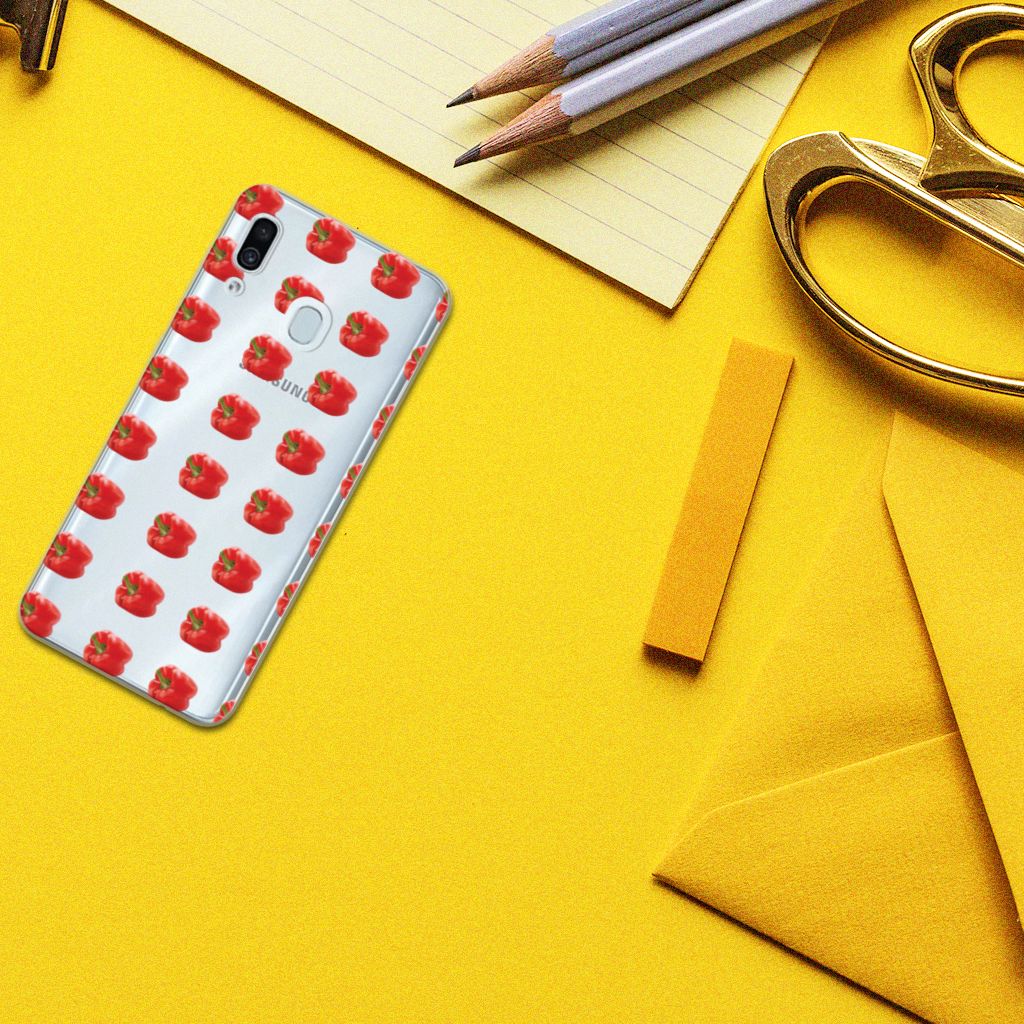 Samsung Galaxy A30 Siliconen Case Paprika Red
