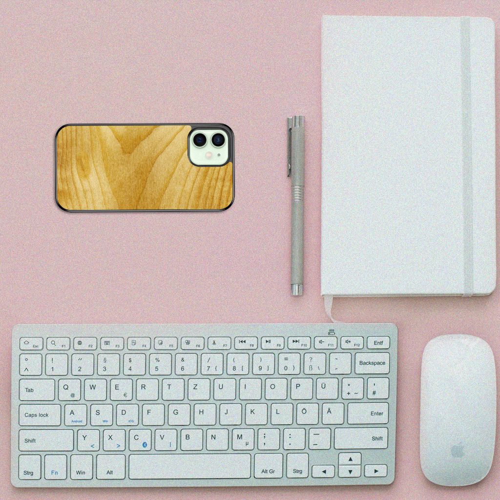 iPhone 12 Mini Grip Case Licht Hout B2C Telecom