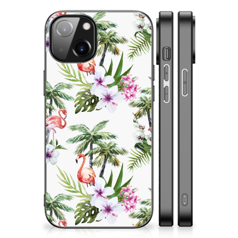 Apple iPhone 13 | iPhone 14 Dierenprint Telefoonhoesje Flamingo Palms