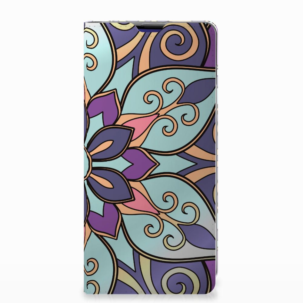 Samsung Galaxy S10 Plus Smart Cover Purple Flower
