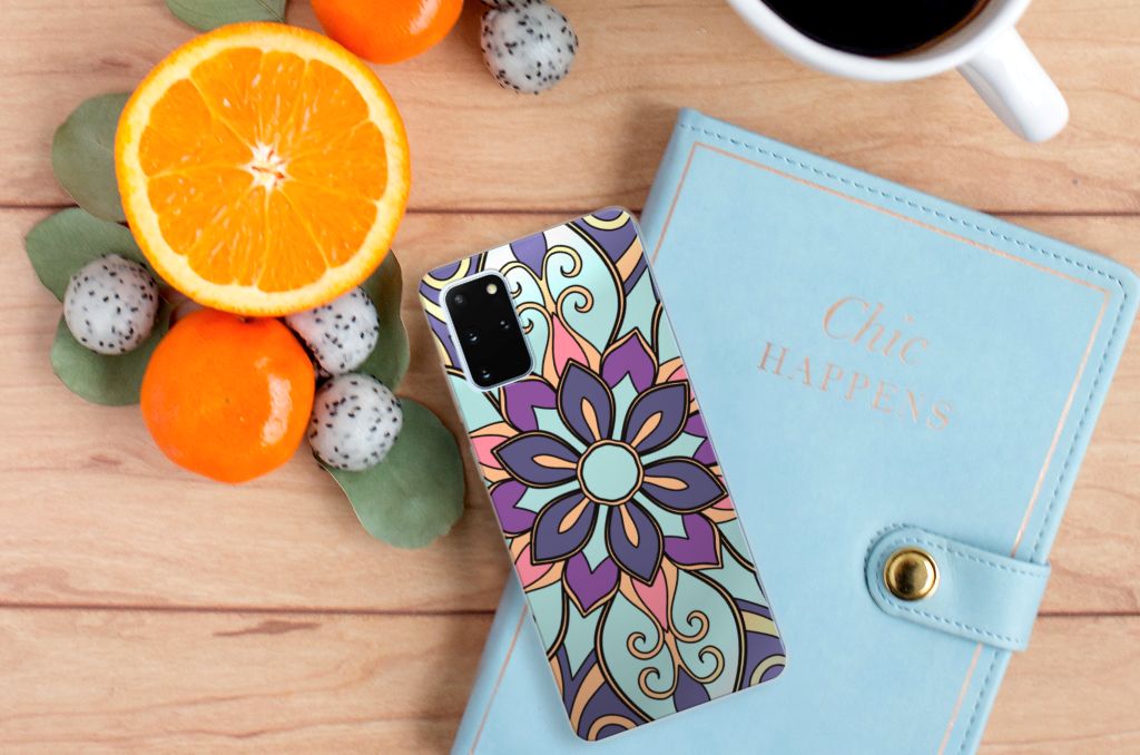 Samsung Galaxy S20 Plus TPU Case Purple Flower B2C Telecom
