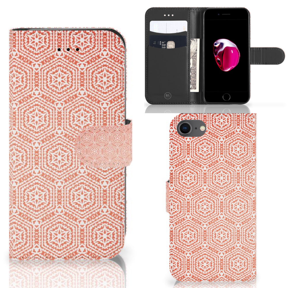 iPhone 7 | 8 | SE (2020) | SE (2022) Telefoon Hoesje Pattern Orange