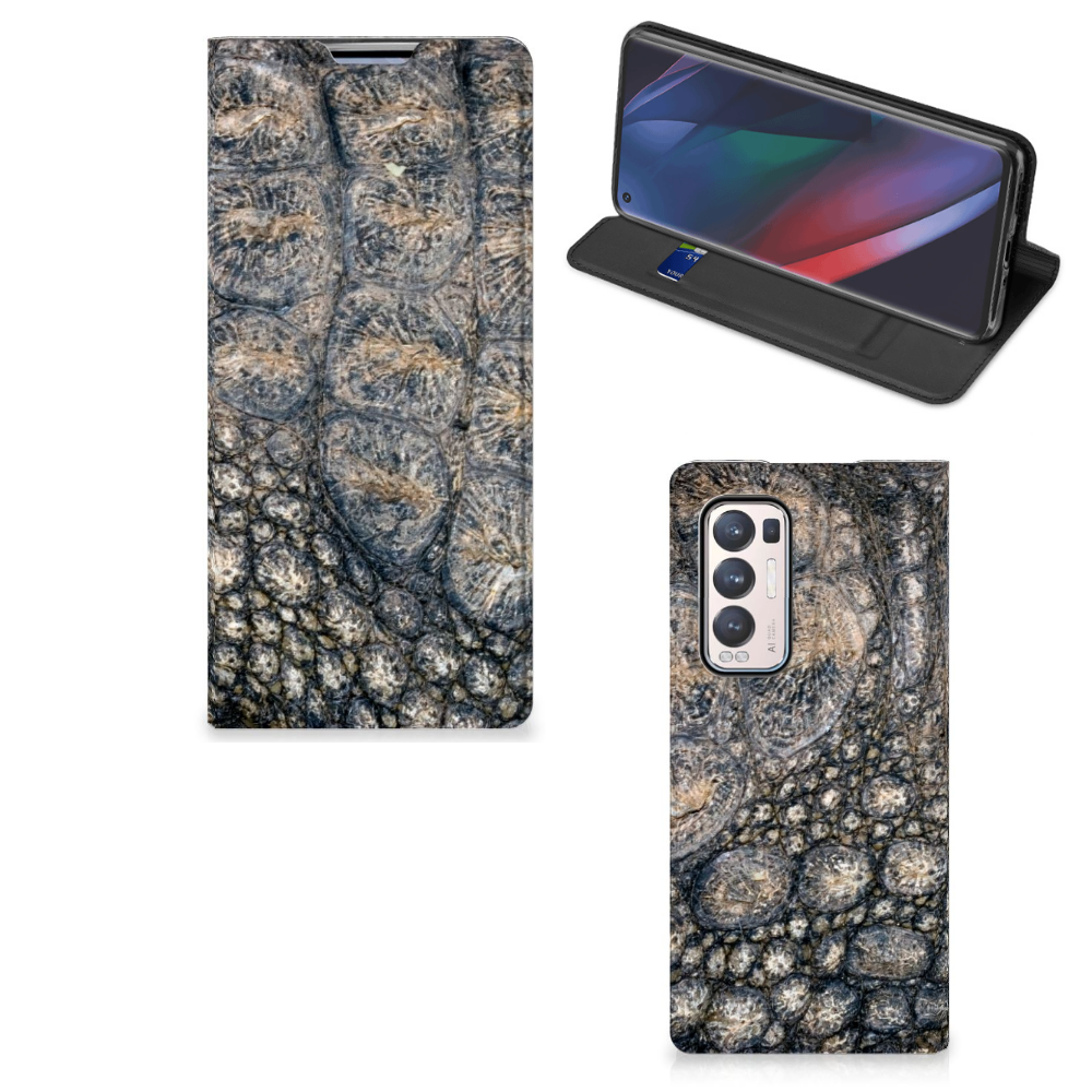 OPPO Find X3 Neo Hoesje maken Krokodillenprint - B2C Telecom