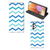 Samsung Galaxy A32 4G | A32 5G Enterprise Editie Hoesje met Magneet Zigzag Blauw - B2C Telecom