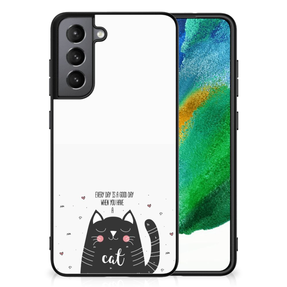 Samsung Galaxy S21FE Hoesje Cat Good Day