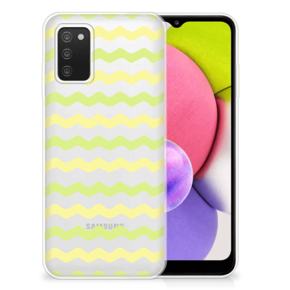 Samsung Galaxy A03S TPU bumper Waves Yellow B2C Telecom