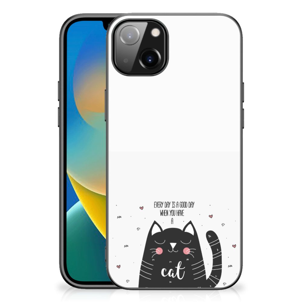 iPhone 14 Plus Hoesje Cat Good Day