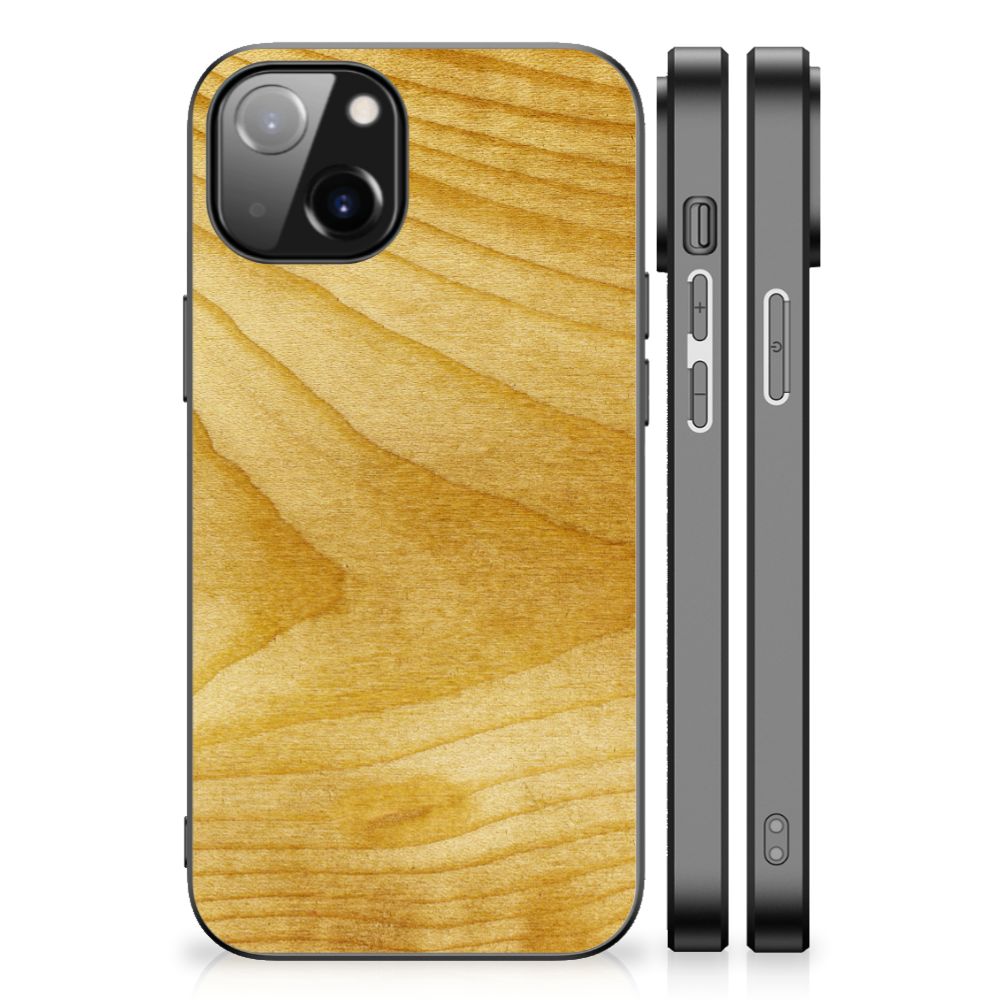 Apple iPhone 13 | iPhone 14 Houten Print Telefoonhoesje Licht Hout