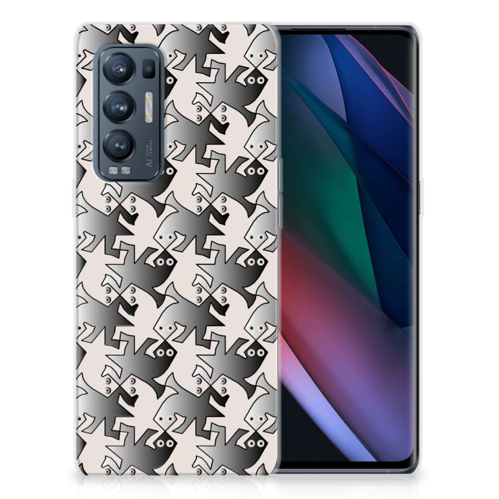 OPPO Find X3 Neo TPU Hoesje Salamander Grey B2C Telecom