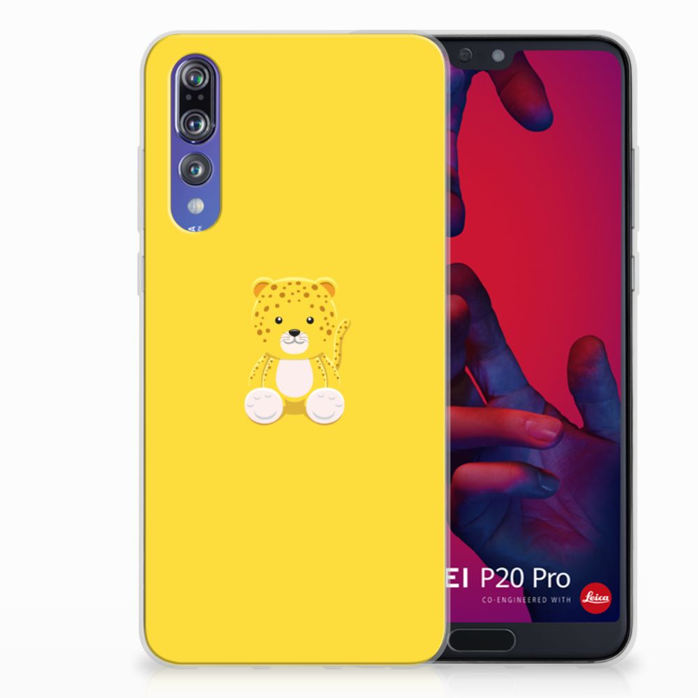 Huawei P20 Pro Telefoonhoesje met Naam Baby Leopard