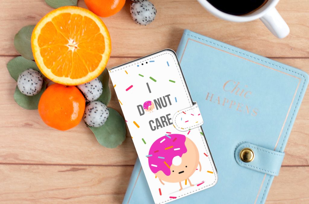 Motorola Moto E20 | E30 | E40 Book Cover Donut Roze