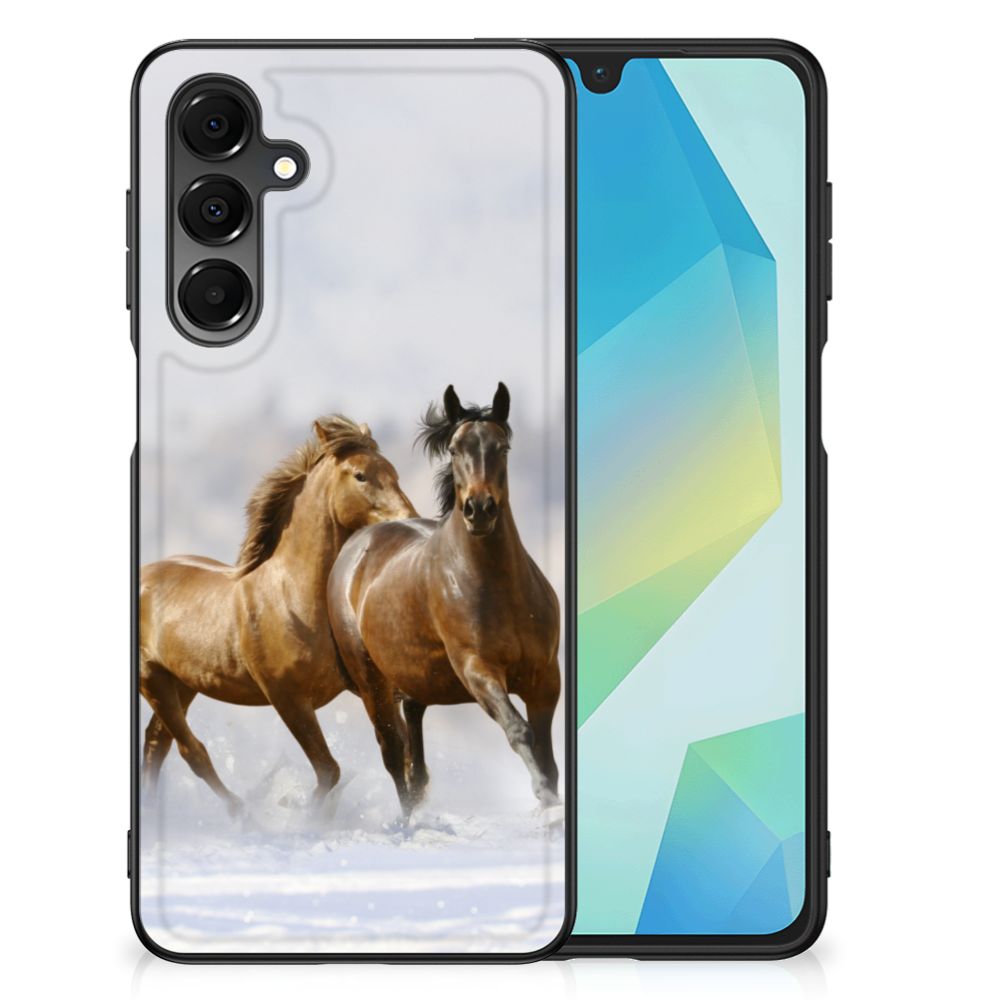 Samsung Galaxy A16 5G/4G Dierenprint Telefoonhoesje Paarden