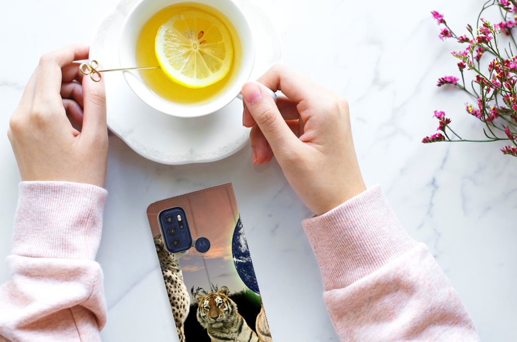 Motorola Moto G60s Hoesje maken Roofdieren B2C Telecom
