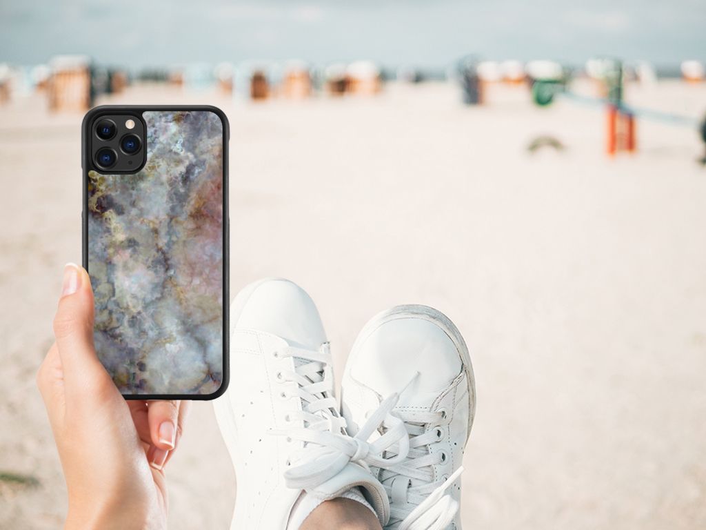Apple iPhone 11 Pro Max Gripcase Marmer Grijs B2C Telecom