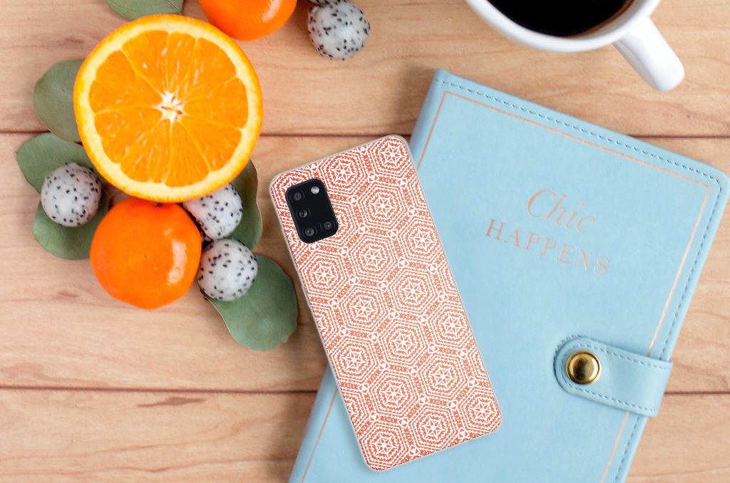 Samsung Galaxy A31 TPU bumper Pattern Orange B2C Telecom